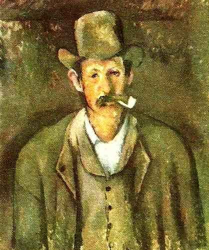 Paul Cezanne mannen med pipan china oil painting image